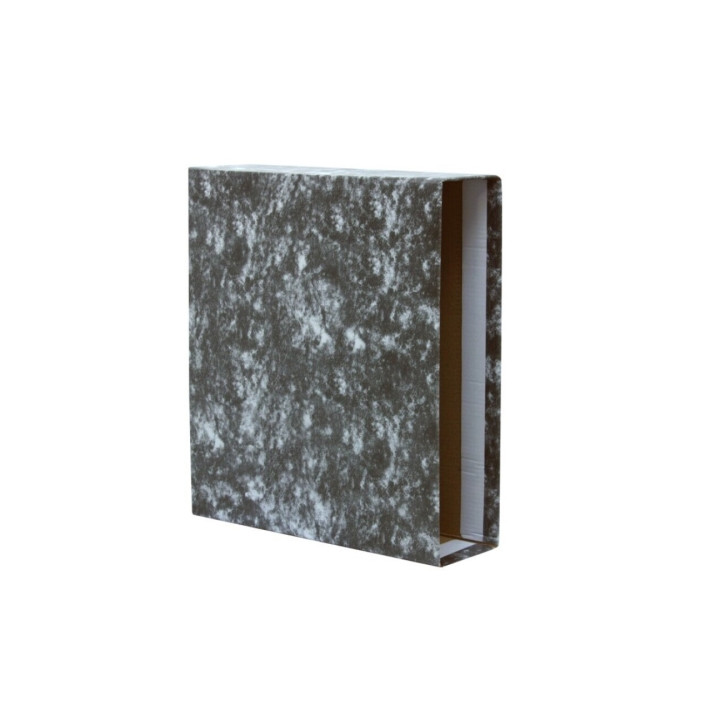 Bismark Funda para Archivador A-Z Folio - Carton Forrado - Color Negro Jaspeado