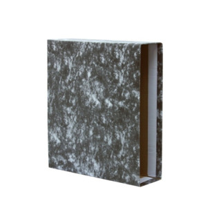 Bismark Funda para Archivador A-Z A4 - Carton Forrado - Color Negro Jaspeado