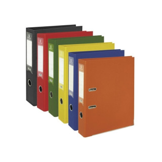 Bismark Pack de 25 Archivadores A-Z Formato Folio - PVC de Gran Resistencia - Tarjetero en el Lomo - Cartoneras Metalicas en el