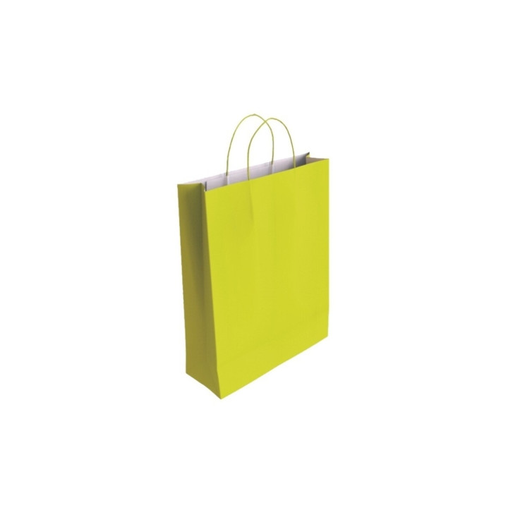 Bismark Bolsa de Papel Celulosa - Medidas 37x12x27cm - Color Pistacho