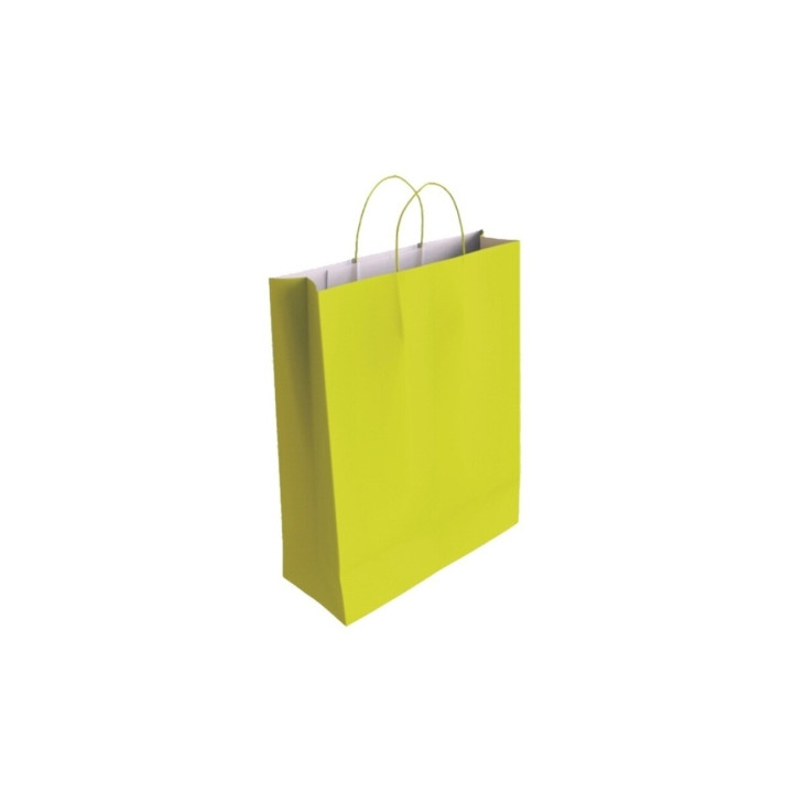Bismark Bolsa de Papel Celulosa - Medidas 40x14x32cm - Color Pistacho