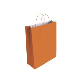 Bismark Bolsa de Papel Celulosa - Medidas 40x14x32cm - Color Naranja