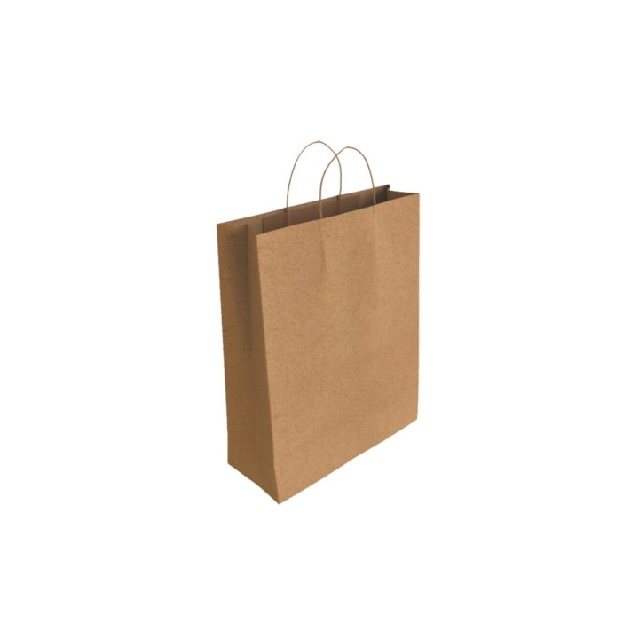 Bismark Bolsa de Papel Kraft - Medidas 40x14x32cm - Color Marron