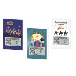 Bismark Tarjeta Navideña para Regalar Dinero - 3 Diseños Diferentes Aleatorios