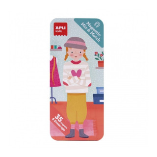 Apli Caja Metalica Fashion - 35 Magnets - Fomenta Observacion e Imaginacion - Aumenta Concentracion y Atencion - Recomendado pa