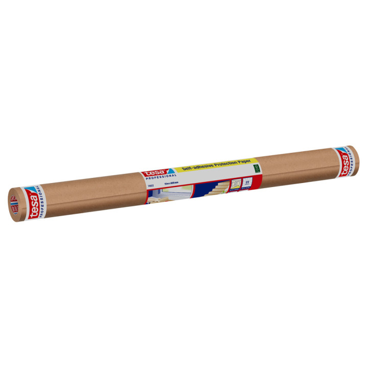 Rollo papel protector autoadhesivo marron 60cm x 10m. tesa 74922-00002-00