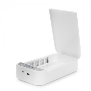 Caja esterilizadora portátil con luz ultravioleta y aromaterapia. dam dmac0036