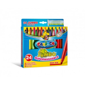 Caja 24 rotuladores jumbo colores surtidos carioca 40570