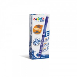 Caja 12 boligrafos oops azul carioca 43039/02
