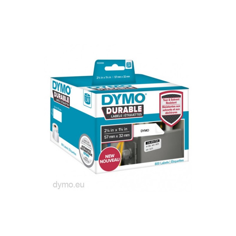 Rollo 800 etiquetas plasticas lw durable 57mm x 32mm dymo 2112289