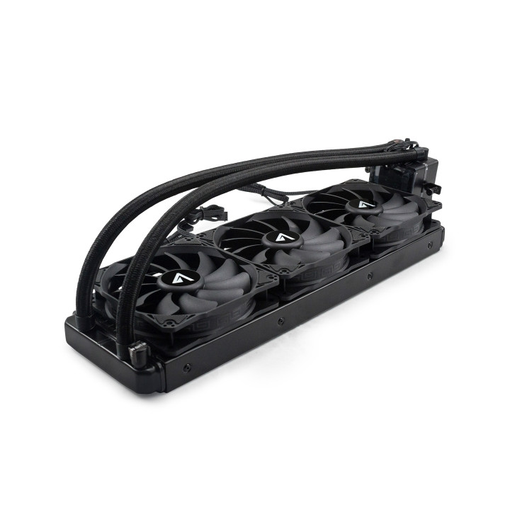 Abysm Atlantico 360 Kit de Refrigeracion Liquida - 3 Ventiladores de 120mm - Bomba 2300rpm - Tubos de 460mm - Color Negro