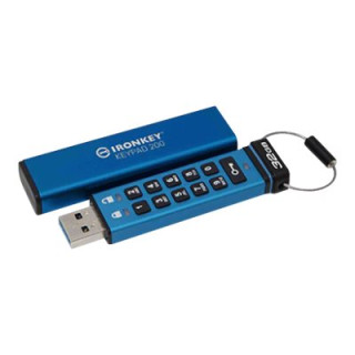 Kingston Iron Key Keypad 200 Memoria USB Tipo C 32GB - USB-C 3.2 Gen 1 Tipo A - XTS-AES - 145 MB/s Read Speed - 115 MB/s Write S