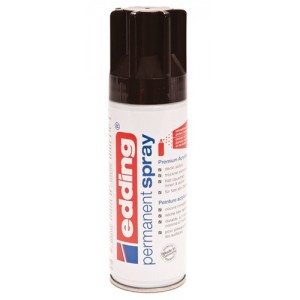 Spray negro intenso brillo. edding 5200-951