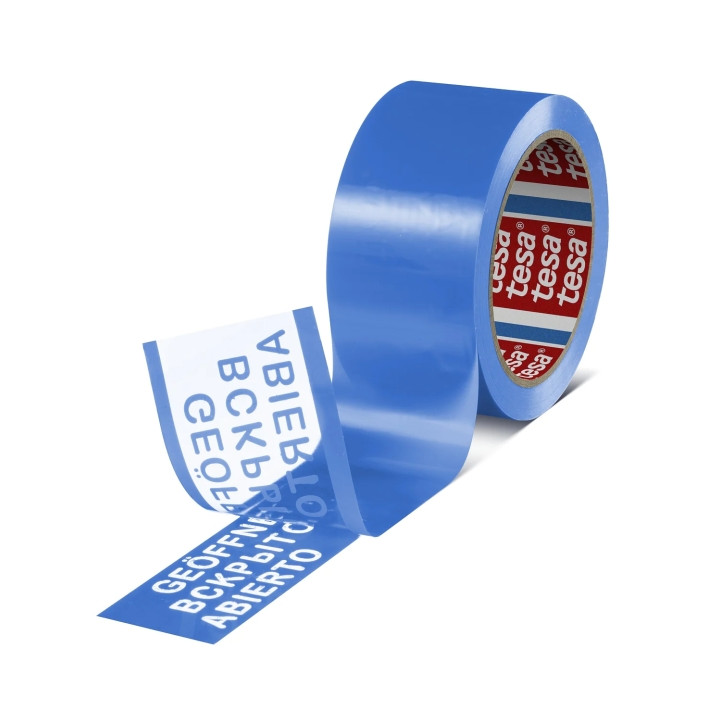 Tesa 64007 Cinta para Precintado a Prueba de Manipulaciones 50mm x 50 Metros - Para Aplicacion Manual y Automatica - Adhesivo Ac
