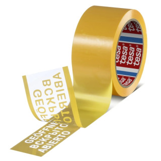 Tesa 64007 Cinta para Precintado a Prueba de Manipulaciones 150mm x 1.010 Metros - Para Aplicacion Automatica - Adhesivo Acrilic