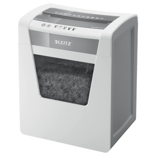 Leitz IQ Office P5 Destructora de Papel Micro Corte P-5 - Destruye hasta 10 Hojas - Capacidad de la Papelera 23L - 2 Horas de Fu