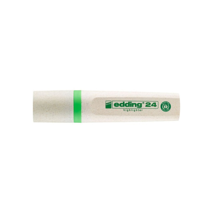 MARCADOR FLUORESCENTE ECOLINE 24 COLOR VERDE CLARO EDDING 24-011