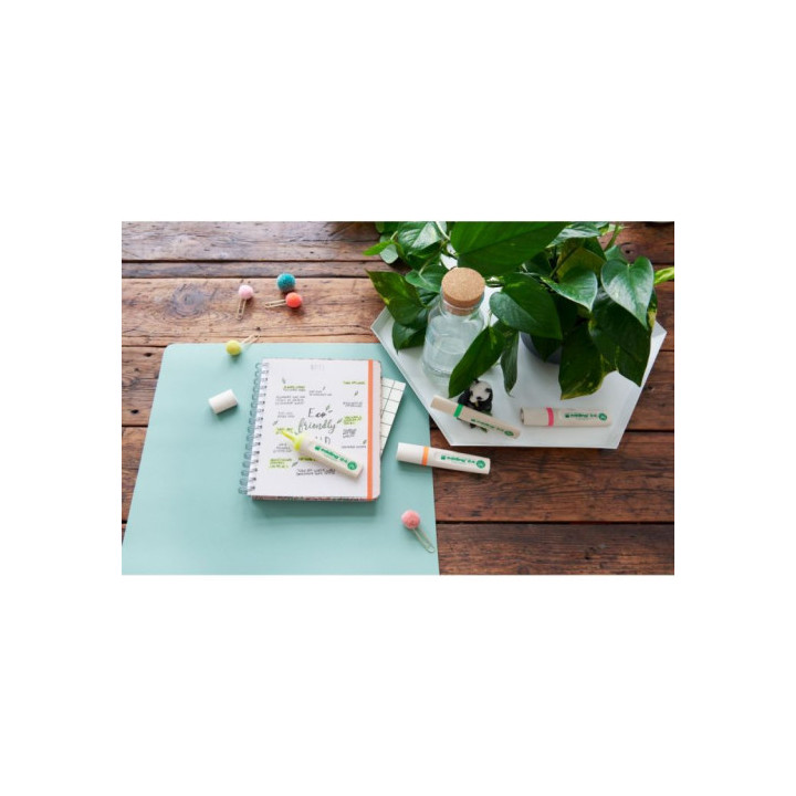 MARCADOR FLUORESCENTE ECOLINE 24 COLOR AZUL CLARO EDDING 24-010