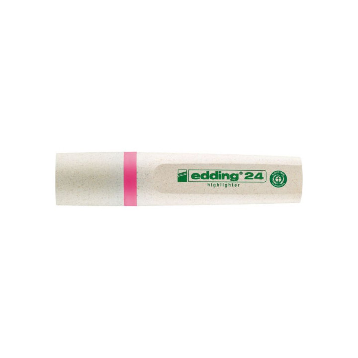 MARCADOR FLUORESCENTE ECOLINE 24 COLOR ROSA EDDING 24-009