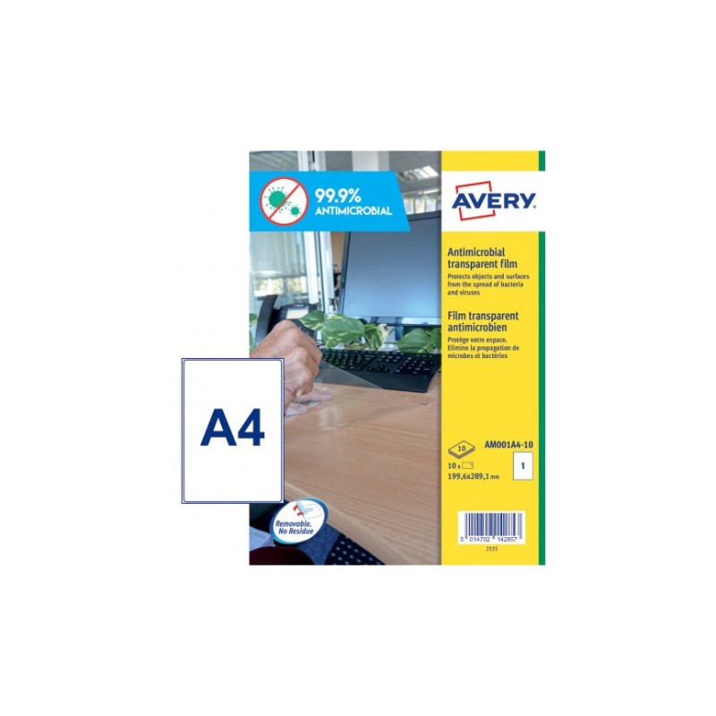 Avery am001a4 etiqueta autoadhesiva rectángulo desmontable transparente 10 pieza(s) Avery am001a4 etiqueta autoadhesiva rectángulo desmontable transparente 10 pieza(s)