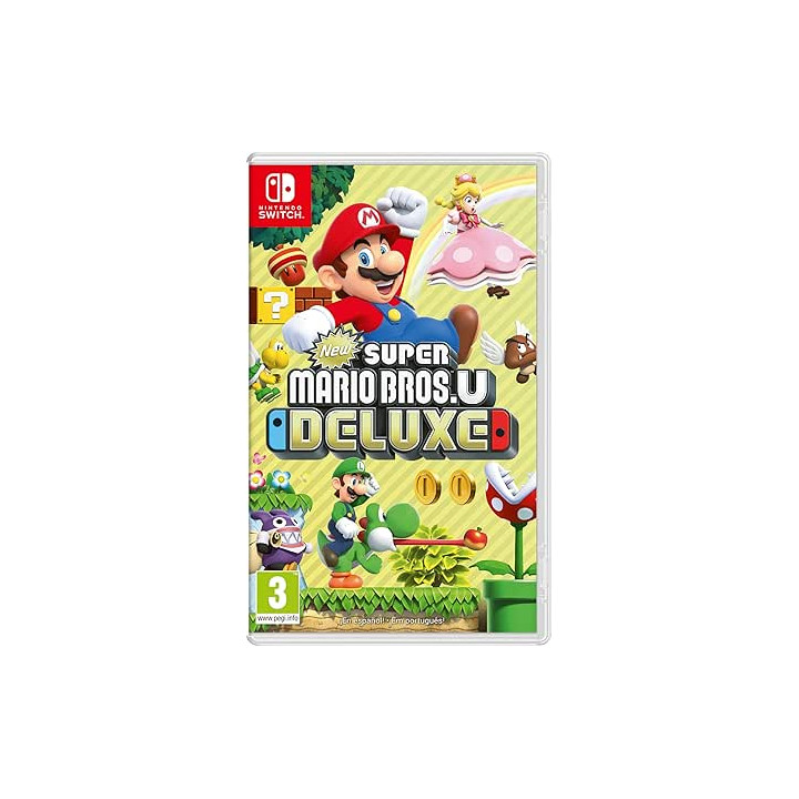 Nintendo Videojuego New Super Mario Bros. U Deluxe para Consola Nintendo Switch - Genero Plataformas 2D/Multijugador - PEGI 3