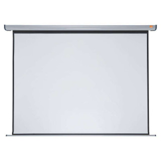 Nobo Pantalla de Proyeccion Electrica para Pared 2400 × 1800mm - Montaje en Pared - Control Remoto - Superficie Blanca Mate -