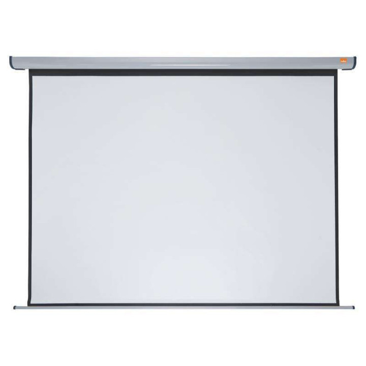 Nobo Pantalla de Proyeccion Electrica para Pared 2400 × 1800mm - Montaje en Pared - Control Remoto - Superficie Blanca Mate -