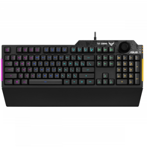Asus tuf gaming k1 teclado usb inglés, español negro