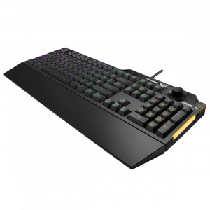 Asus tuf gaming k1 teclado usb inglés, español negro