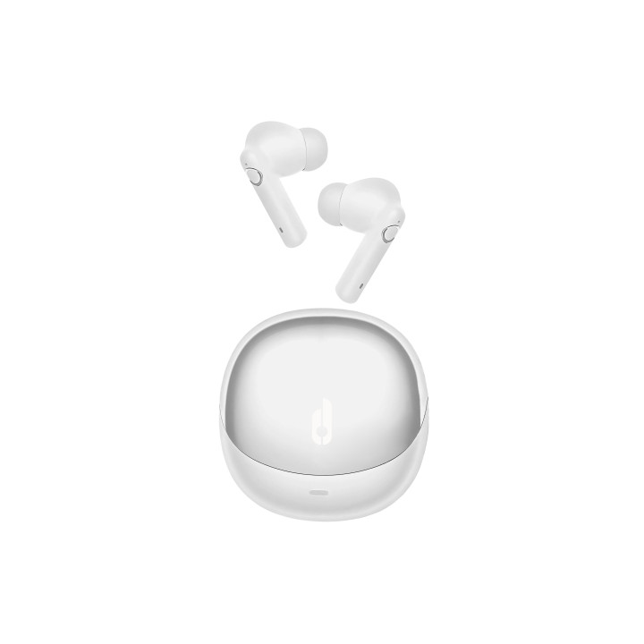 Blackbyte Espejo Eclipse Auriculares Bluetooth - Cancelacion de Ruido ENC/ANC - Alcance 10m - Control Tactil - Color Blanco