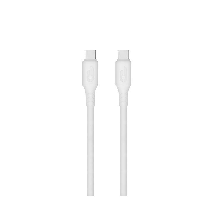 Blackbyte Cable USB-C Macho a USB-C Macho de Silicona - Hasta 60W - 1 metro - 480Mbps - Compatible con Carga Rapida - Diametro 3