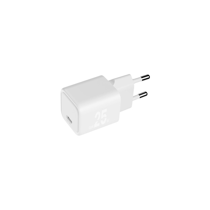 Blackbyte Cargador GaN de 25W - 1xUSB-C - Carga Rapida PPS - Color Blanco