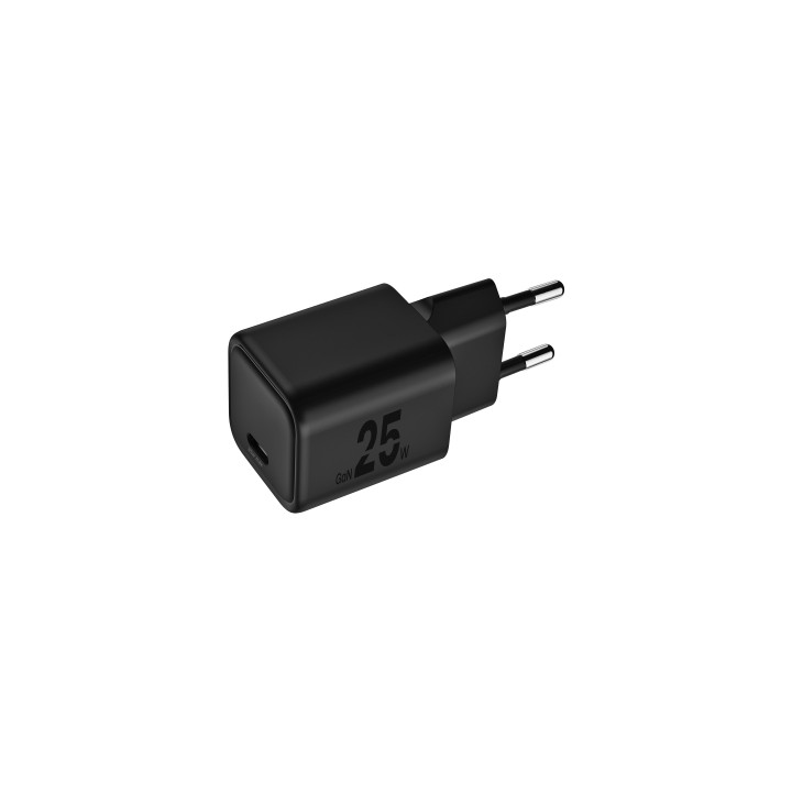 Blackbyte Cargador GaN de 25W - 1xUSB-C - Carga Rapida PPS - Color Negro