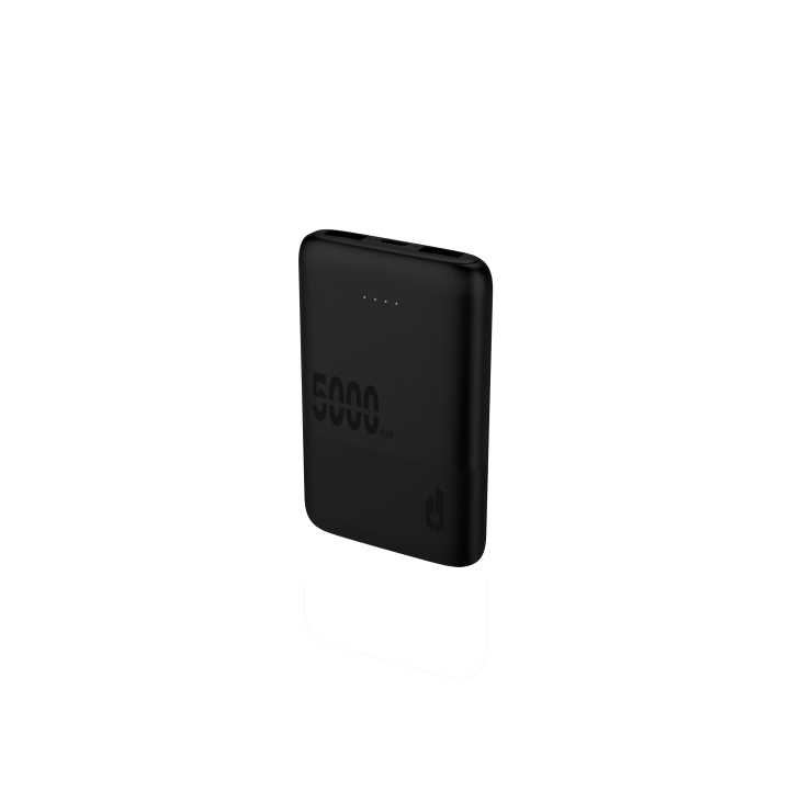 Blackbyte Bateria Lipo Externa/Powerbank de 5000mAh - Powerdelivery 20W - Carga Rapida de 22.5W - Tacto Engomado - Extraplana -