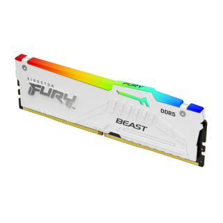 Kingston Fury Beast RGB Memoria RAM DDR5 6000MT/s 16GB 1.4V CL30 DIMM - Color Blanco