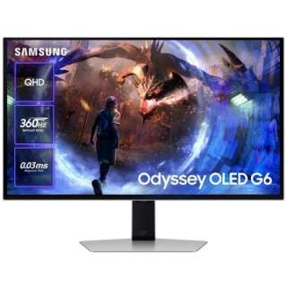 Samsung Odyssey G6 Monitor Gaming 27" OLED QHD 360Hz FreeSync Premium Pro HDR - Respuesta 0.3ms - Regulable en Altura