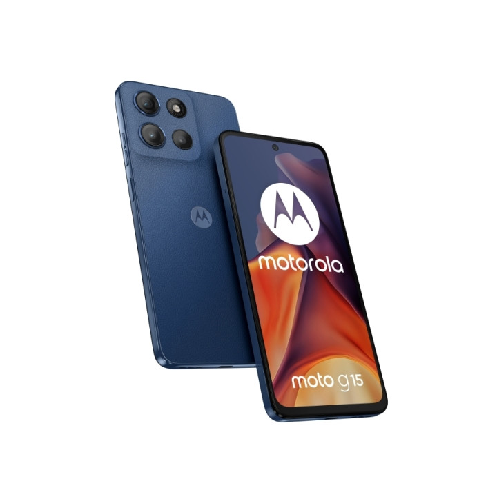 Motorola Moto G15 Smartphone Pantalla LCD 6.72" - 8GB - 512GB - Camara 50mp - Bateria 5200mAh - Admite Carga de 18W - Color Azul