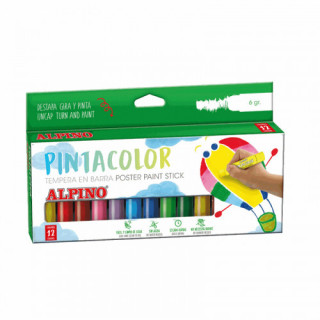 ESTUCHE 12 TÉMPERAS EN BARRA PINTACOLOR ALPINO PX000012