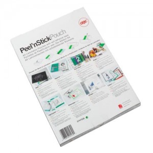 Caja de 100 bolsas autoadhesivas  plastificacion din a4 2x125 mic gbc 3747243