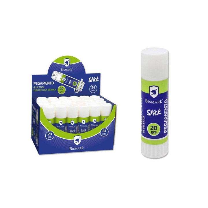 Bismark Barra de Pegamento 20gr - Multiusos - Sin Disolventes - Uso Escolar