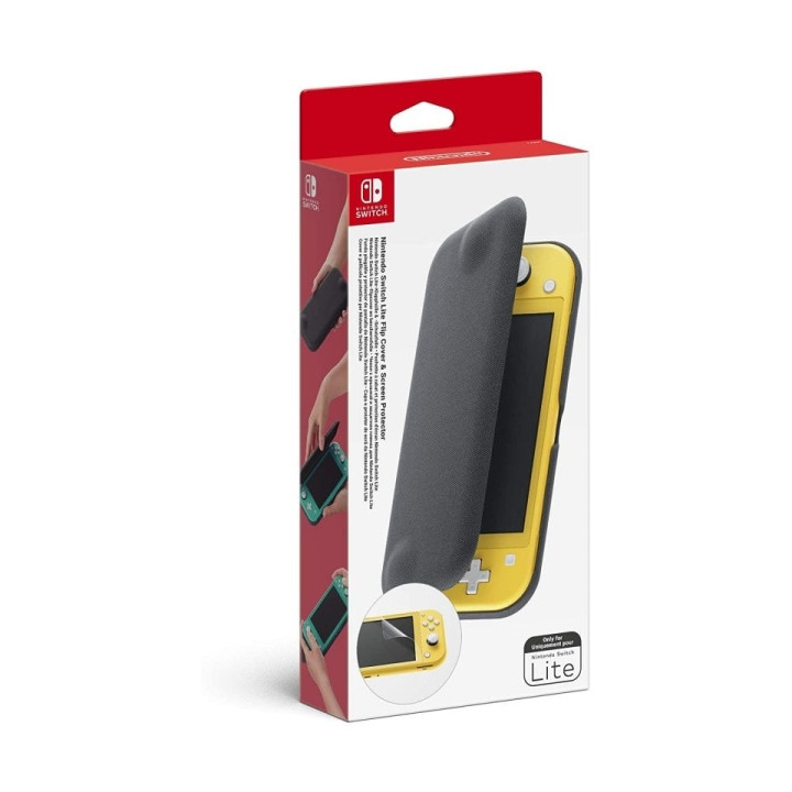 Nintendo Pack de Funda y Protector de Pantalla para Consola Nintendo Switch Lite - Plegable de Tipo Libro y Magnetica - Protecci