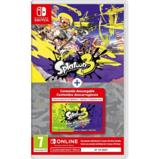 Nintendo Videojuego Splatoon 3 con Pase de Expansion para Consola Nintendo Switch - 3 Meses de Nintendo Switch Online Incluido -