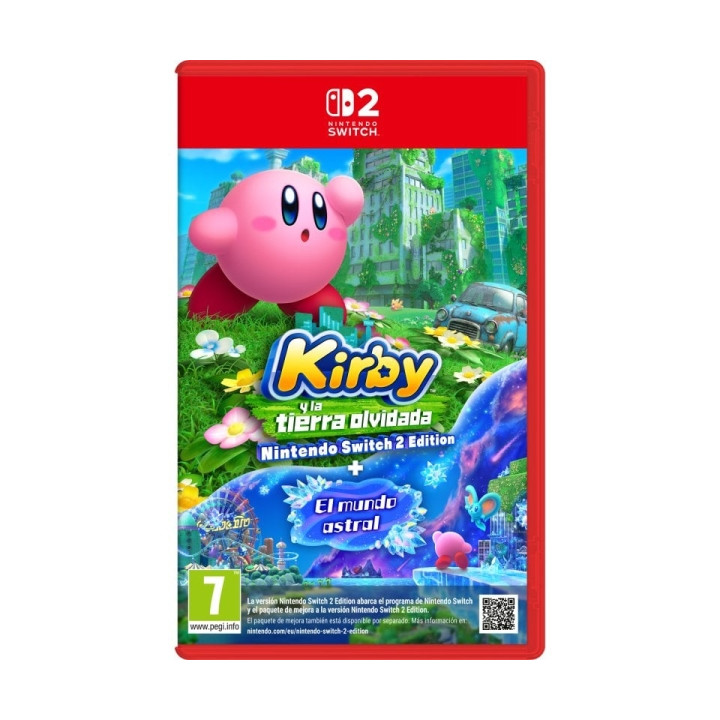 Nintendo Videojuego Kirby and The Forgotten Land para Consola Nintendo Switch 2 - Genero Plataformas 3D/Accion/Aventura - PEGI 7