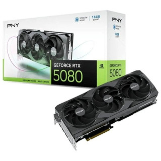 PNY GeForce RTX 5080 Tarjeta Grafica 16GB GDDR7 Triple Fan Reflex 2 AI NVIDIA DLSS4