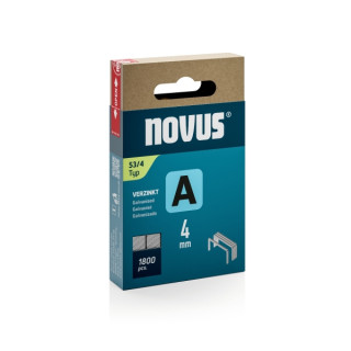 Novus A Tipo 53 Caja de 1800 Grapas 53/4 Galvanizadas - Patilla de 4mm