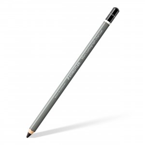 Staedtler Mars Lumograph Charcoal 100C Lapiz de Grafito - Mina S - Alta Proporción de Carbon y Carboncillo - Madera de Bosques
