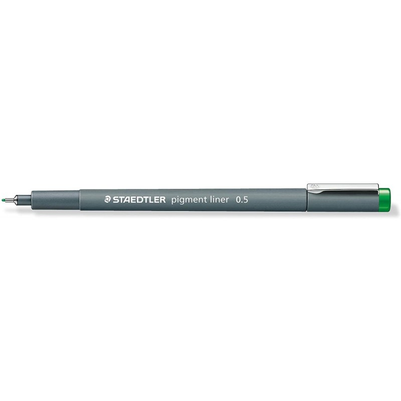 Staedtler Pigment Liner 308 Rotulador Calibrado - Trazo 0.5mm - Secado Rapido - Color Verde Staedtler Pigment Liner 308 Rotulador Calibrado - Trazo 0.5mm - Secado Rapido - Color Verde
