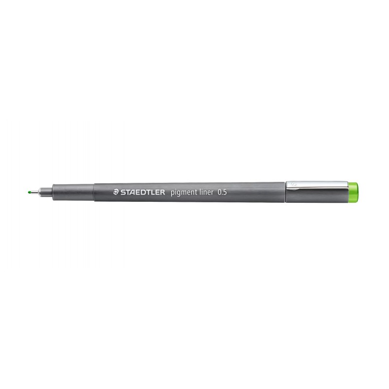 Staedtler Pigment Liner 308 Rotulador Calibrado - Trazo 0.5mm - Secado Rapido - Color Verde Claro Staedtler Pigment Liner 308 Rotulador Calibrado - Trazo 0.5mm - Secado Rapido - Color Verde Claro
