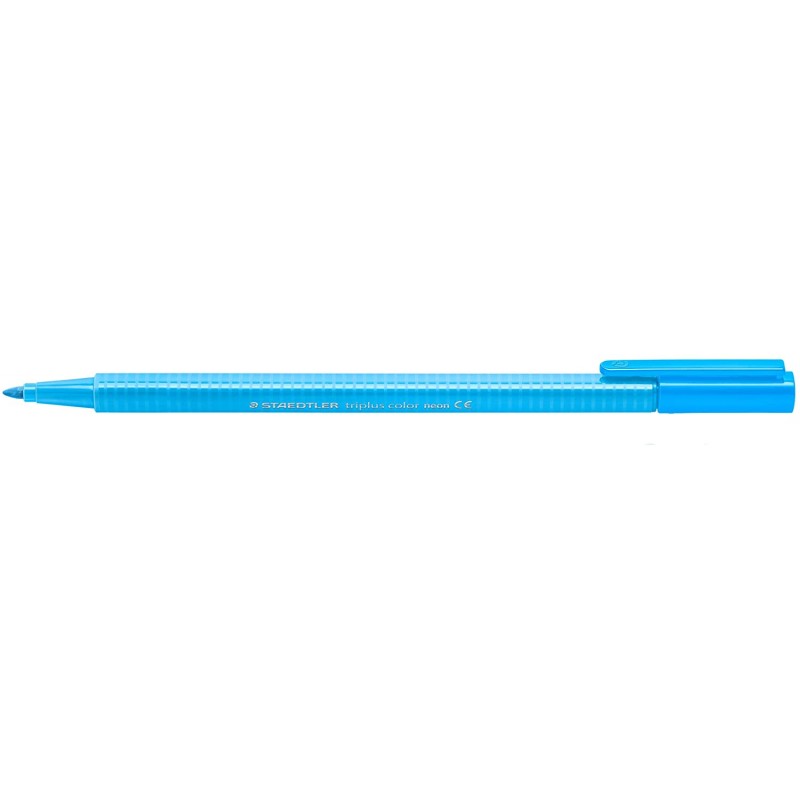 Staedtler Triplus Color 323 Rotulador de Punta Fina - Trazo 1mm Aprox - Tinta Base de Agua - Color Azul Neon Staedtler Triplus Color 323 Rotulador de Punta Fina - Trazo 1mm Aprox - Tinta Base de Agua - Color Azul Neon