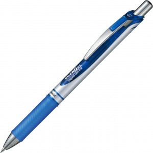 Pentel Energel Boligrafo de Bola Retractil - Punta 0.7mm - Trazo 0.35mm - Tinta Gel - Recargable - Grip de Agarre - Clip de Met